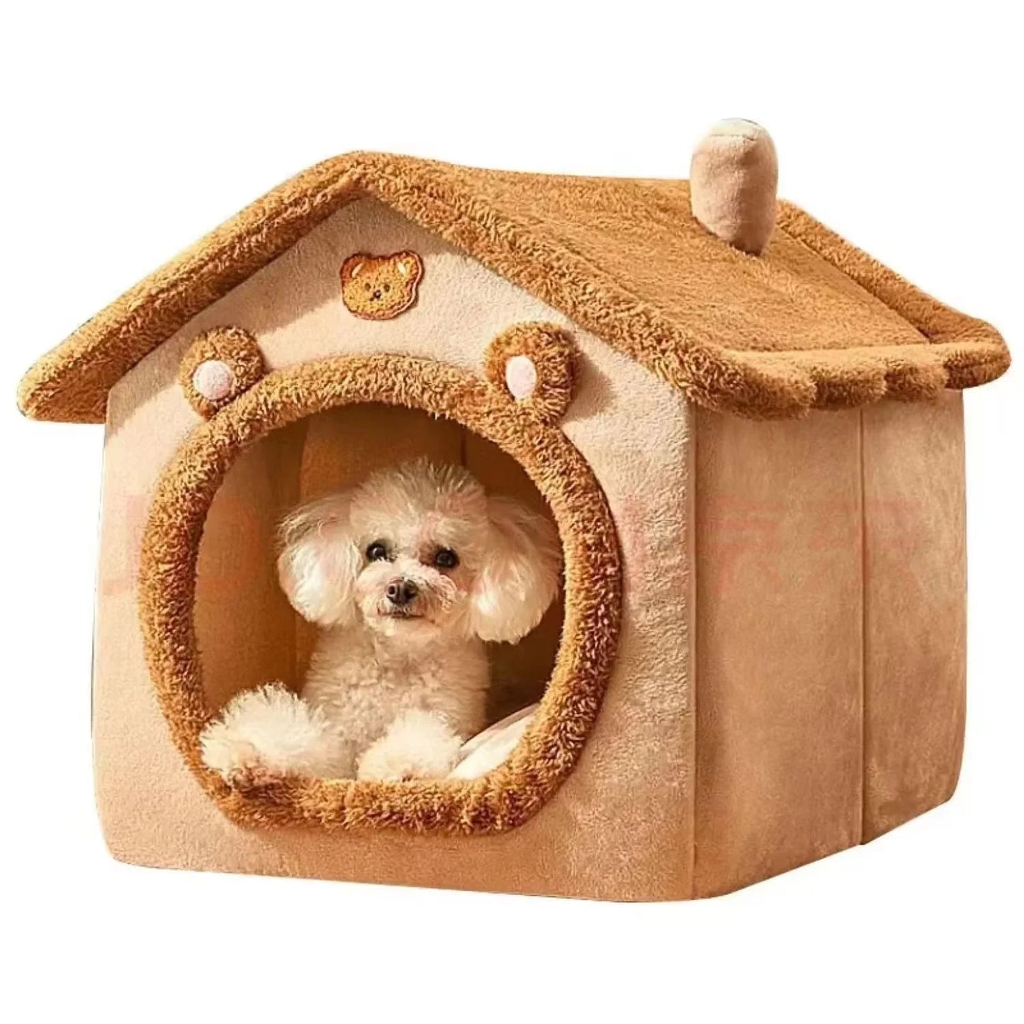 All Seasons Warm Washable Cat Dog House Indoor Soft Removable Cushion Pet Bed Kennel for Small Medium Pets Durable Pet Supplies Shop1103328158 Store