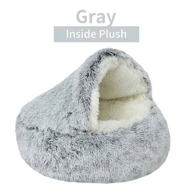 Soft Plush Round Cat Bed Trendify