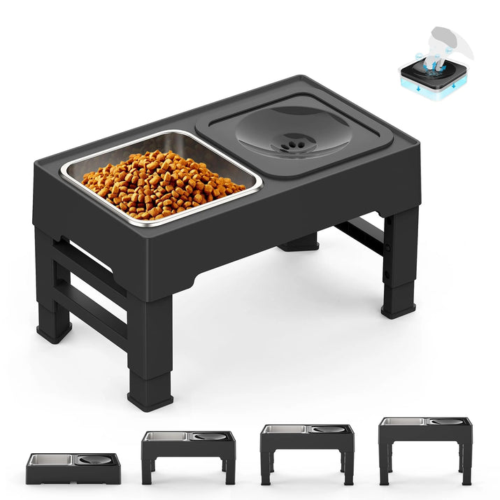 Elevated Mess-Free Dog Bowl - Stylish Elegant Durable Trendify