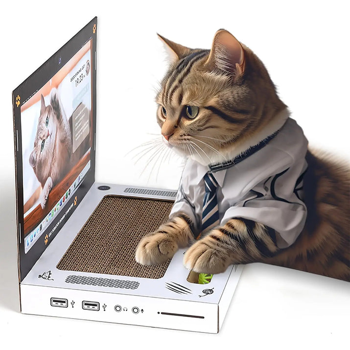 Cat Scratching Board Laptop - Trendify