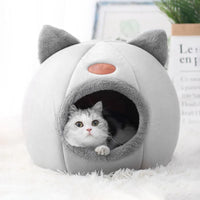 Little Winter Cat Bed Basket Cave Trendify