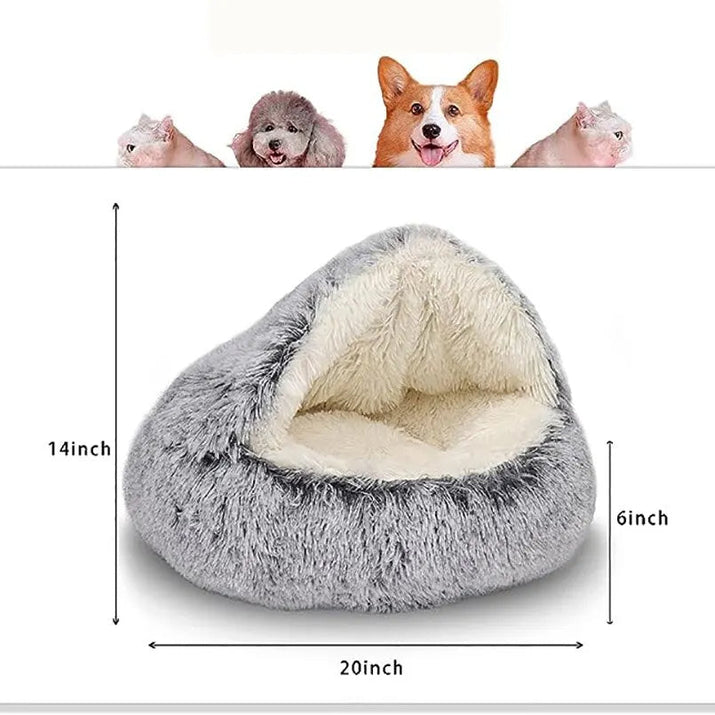 Soft Plush Round Cat Bed Trendify