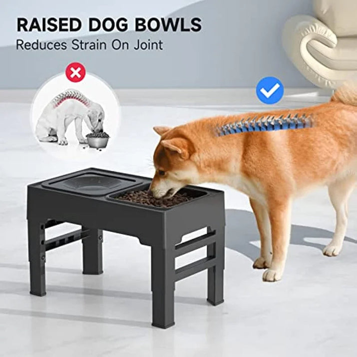 Elevated Mess-Free Dog Bowl - Stylish Elegant Durable Trendify