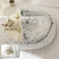 Soft Plush Round Cat Bed Trendify