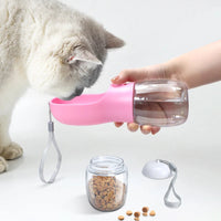 Portable Water Bottle For Dogs with Food Container Trendify