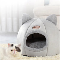 Little Winter Cat Bed Basket Cave Trendify