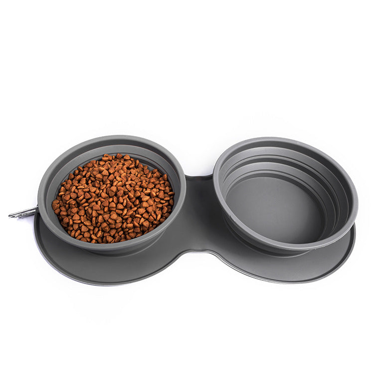 Silicone Foldable Slow Feeding Pet Bowl - Travel Functional Trendify