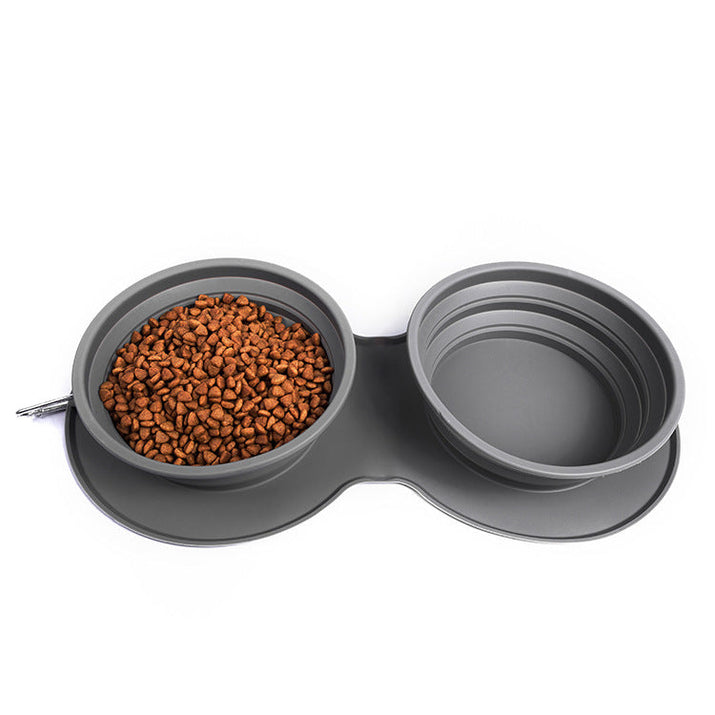Silicone Foldable Slow Feeding Pet Bowl - Travel Functional Trendify