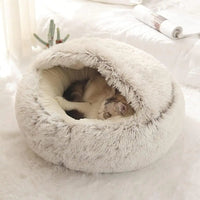 Soft Plush Round Cat Bed Trendify