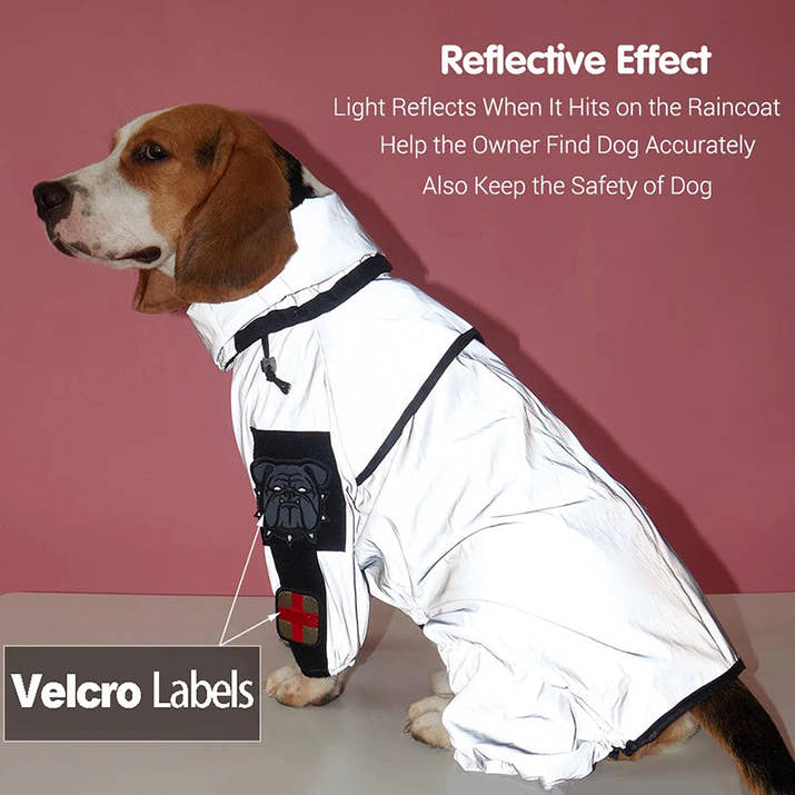 Waterproof Reflective Dog Raincoat Jumpsuit Trendify