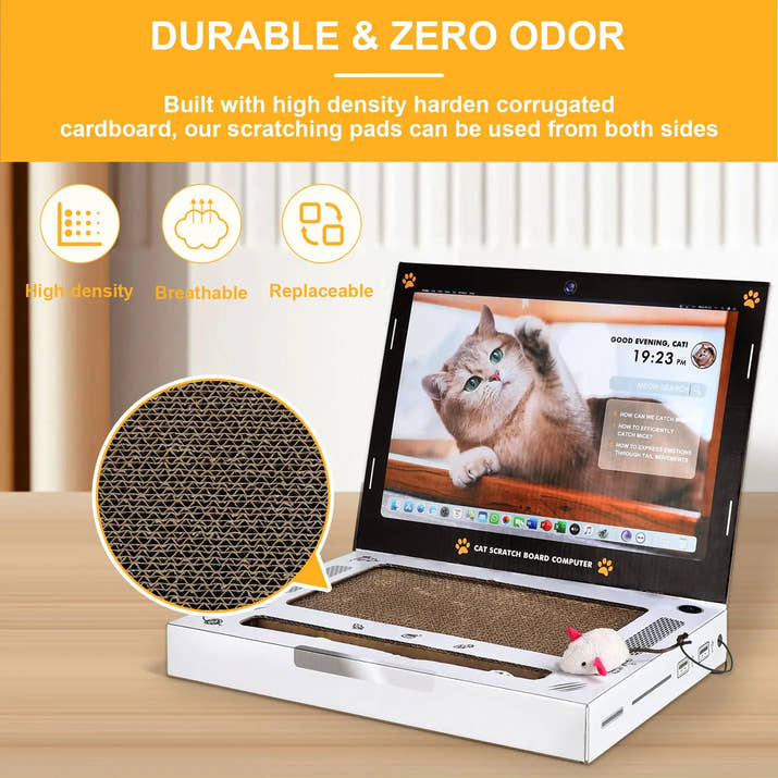 Cat Scratching Board Laptop - Trendify
