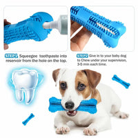 Soft Rubber Dog Toothbrush Trendify