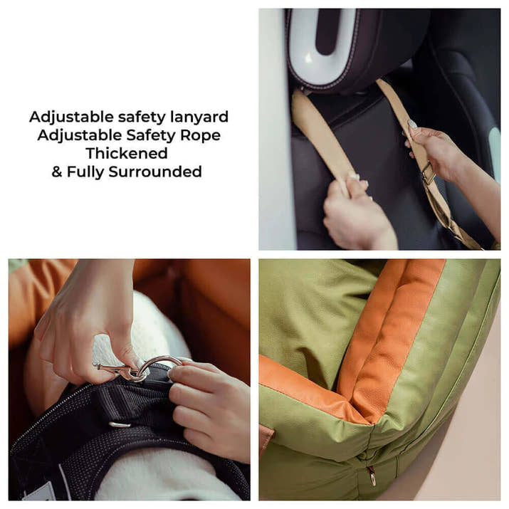 Dog Car Seat Bed with Safety Buckle - Upgraded 2025 Trendify