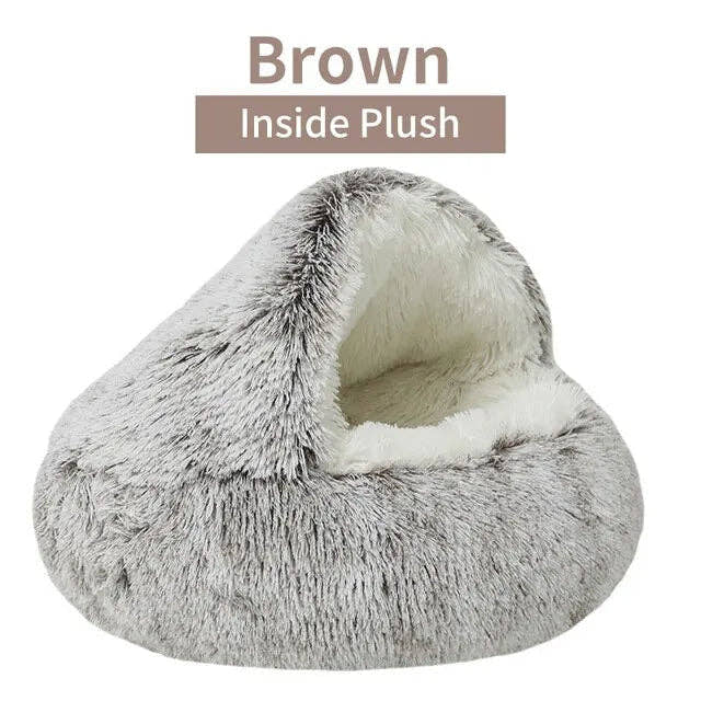 Soft Plush Round Cat Bed Trendify