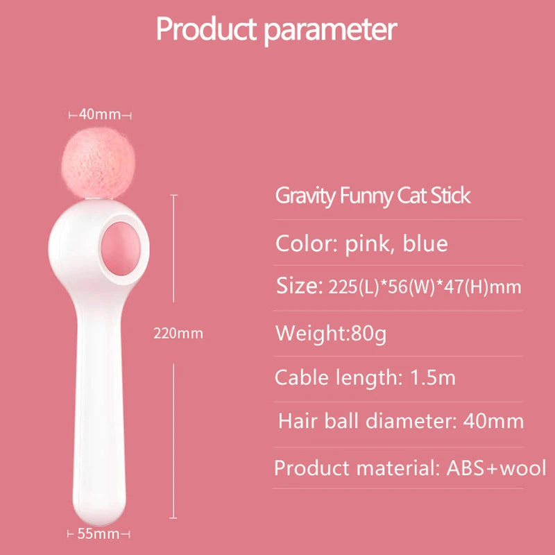 Cat Retractable Stick Feather Toy Trendify
