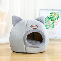 Little Winter Cat Bed Basket Cave Trendify