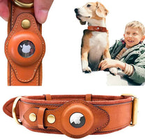 Leather AirTag Dog Collar - Trendify