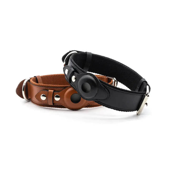Leather AirTag Dog Collar - Trendify