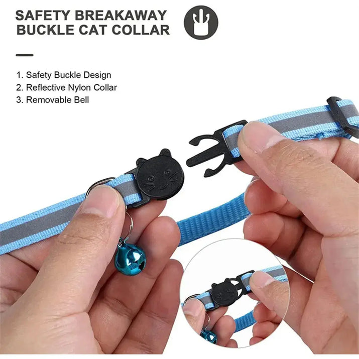 Reflective Cat Collar with Apple AirTag Holder - Trendify