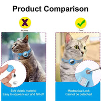 Reflective Cat Collar with Apple AirTag Holder - Trendify