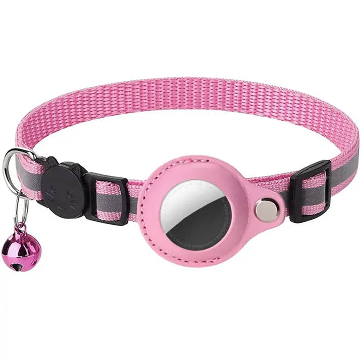Reflective Cat Collar with Apple AirTag Holder - Trendify