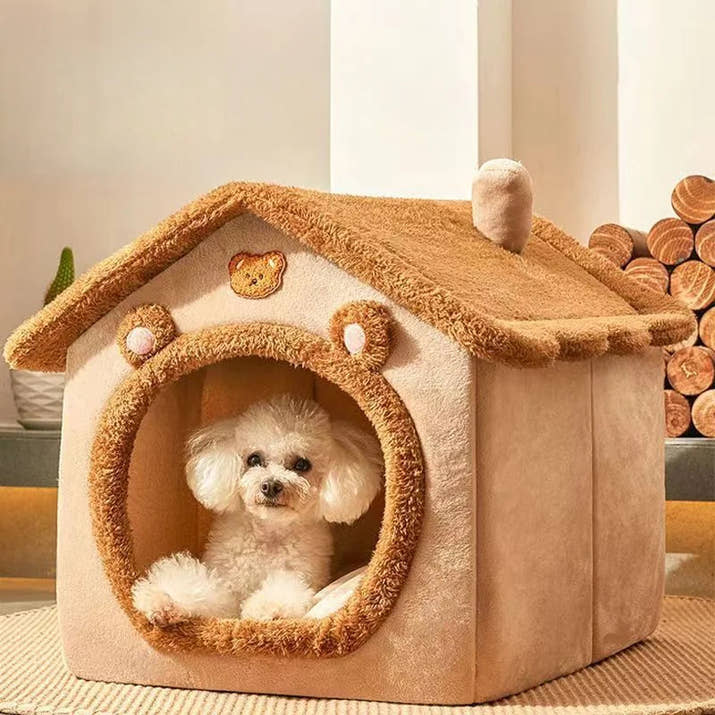 All Seasons Warm Washable Cat Dog House Indoor Soft Removable Cushion Pet Bed Kennel for Small Medium Pets Durable Pet Supplies Shop1103328158 Store