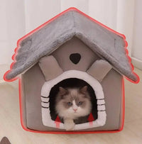 All Seasons Warm Washable Cat Dog House Indoor Soft Removable Cushion Pet Bed Kennel for Small Medium Pets Durable Pet Supplies Shop1103328158 Store