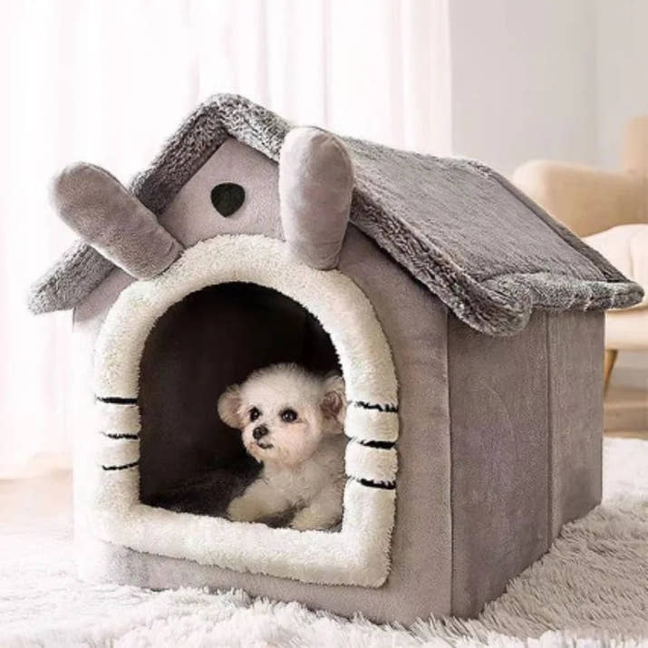 All Seasons Warm Washable Cat Dog House Indoor Soft Removable Cushion Pet Bed Kennel for Small Medium Pets Durable Pet Supplies Shop1103328158 Store