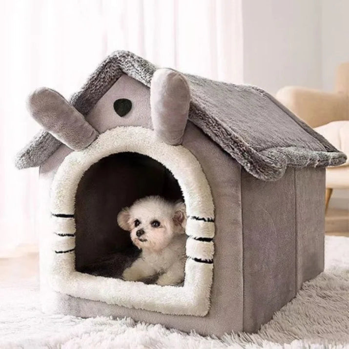 All Seasons Warm Washable Cat Dog House Indoor Soft Removable Cushion Pet Bed Kennel for Small Medium Pets Durable Pet Supplies Shop1103328158 Store