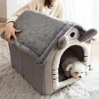 All Seasons Warm Washable Cat Dog House Indoor Soft Removable Cushion Pet Bed Kennel for Small Medium Pets Durable Pet Supplies Shop1103328158 Store