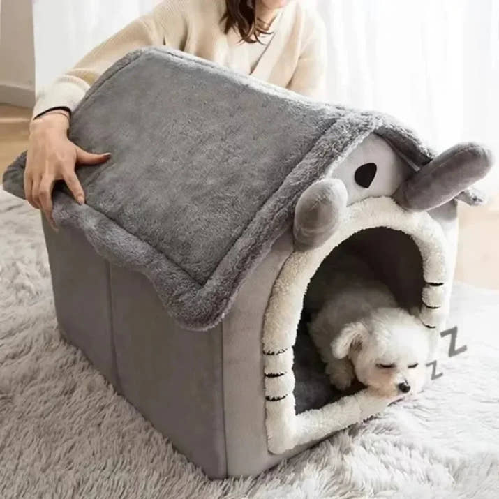 All Seasons Warm Washable Cat Dog House Indoor Soft Removable Cushion Pet Bed Kennel for Small Medium Pets Durable Pet Supplies Shop1103328158 Store