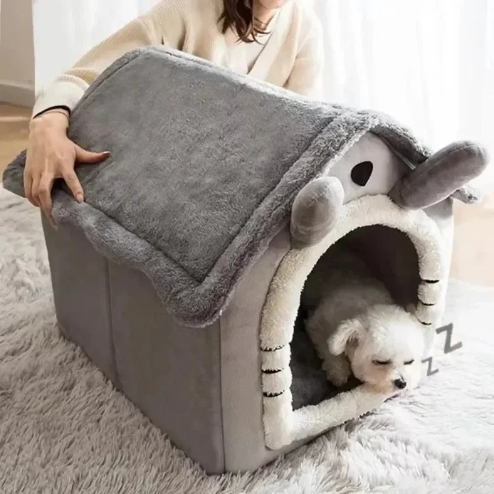 All Seasons Warm Washable Cat Dog House Indoor Soft Removable Cushion Pet Bed Kennel for Small Medium Pets Durable Pet Supplies Shop1103328158 Store