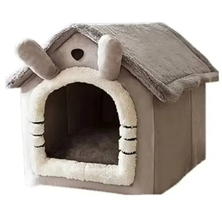 All Seasons Warm Washable Cat Dog House Indoor Soft Removable Cushion Pet Bed Kennel for Small Medium Pets Durable Pet Supplies Shop1103328158 Store