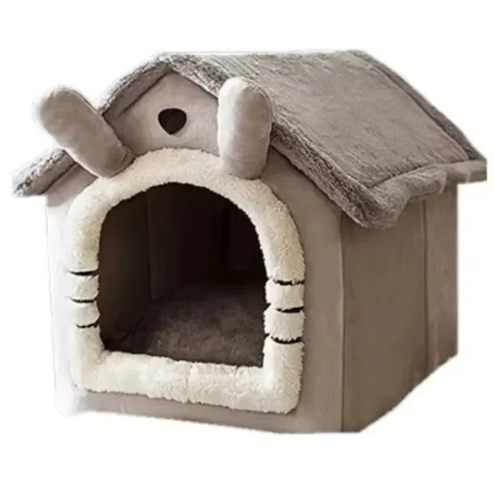 All Seasons Warm Washable Cat Dog House Indoor Soft Removable Cushion Pet Bed Kennel for Small Medium Pets Durable Pet Supplies Shop1103328158 Store