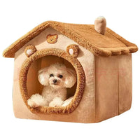 All Seasons Warm Washable Cat Dog House Indoor Soft Removable Cushion Pet Bed Kennel for Small Medium Pets Durable Pet Supplies Shop1103328158 Store